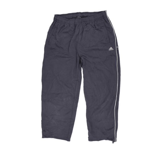 adidas Climalite Navy Track Trousers Large 77 cm Inseam Polyester Vintage