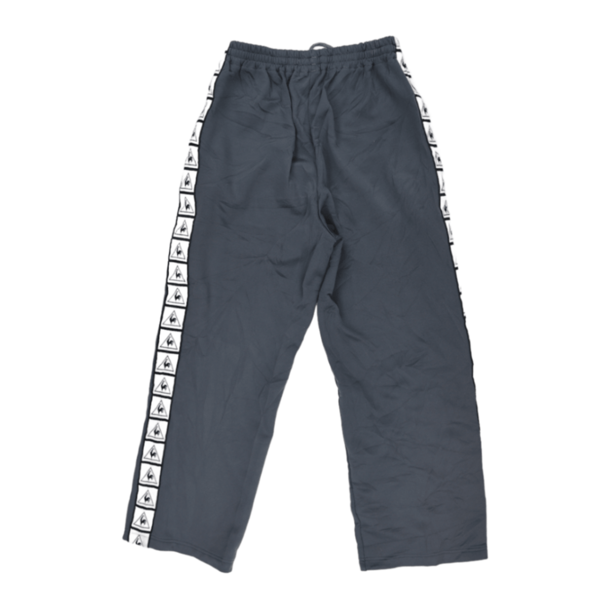 Le Coq Sportif Grey Track Pants Medium Polyester Blend Vintage Men's Trousers 76cm Inseam 40cm Waist