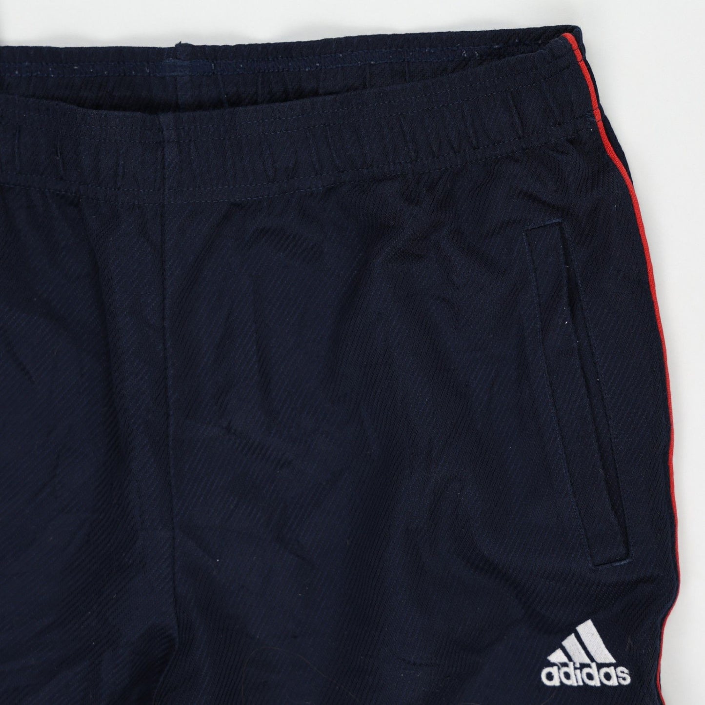 adidas Vintage Navy Blue Track Bottoms Men's Large 78cm Inseam Polyester