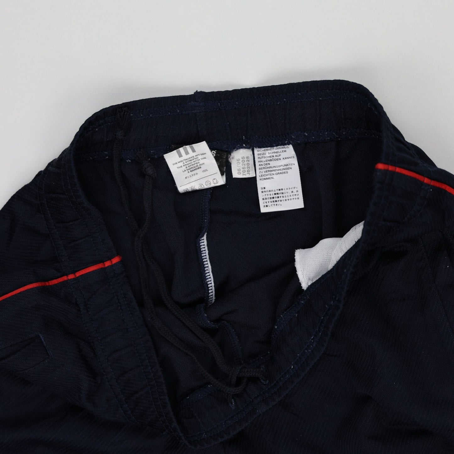 adidas Vintage Navy Blue Track Bottoms Men's Large 78cm Inseam Polyester