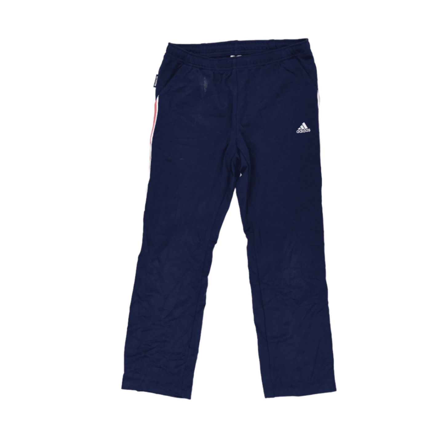 adidas Navy Blue Track Trousers Men's Size L 36in Waist 77cm Inseam Polyester