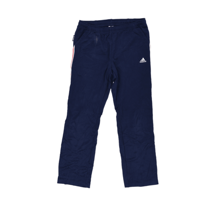 adidas Navy Blue Track Trousers Men's Size L 36in Waist 77cm Inseam Polyester