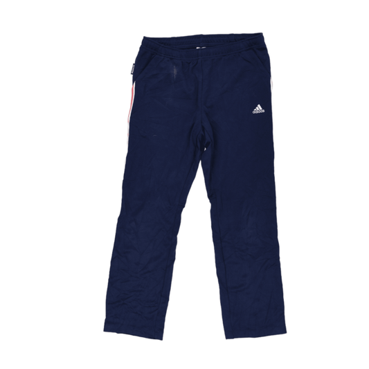 adidas Navy Blue Track Trousers Men's Size L 36in Waist 77cm Inseam Polyester