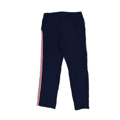adidas Navy Blue Track Trousers Men's Size L 36in Waist 77cm Inseam Polyester