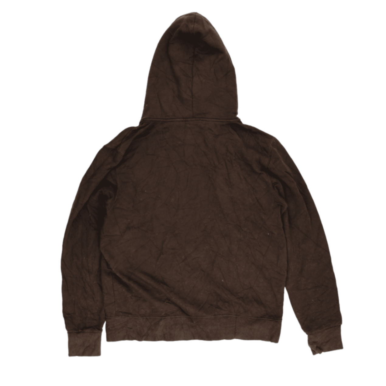 Burberry Brown Casual Zip-Up Hoodie XL Cotton Blend Vintage