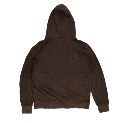 Burberry Brown Casual Zip-Up Hoodie XL Cotton Blend Vintage