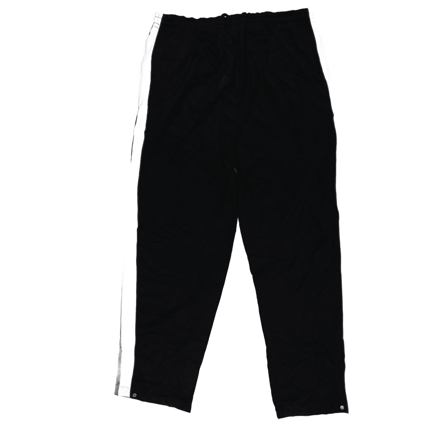 PUMA Black Nylon Track Pants Large Vintage Men's Trousers 77 Inseam