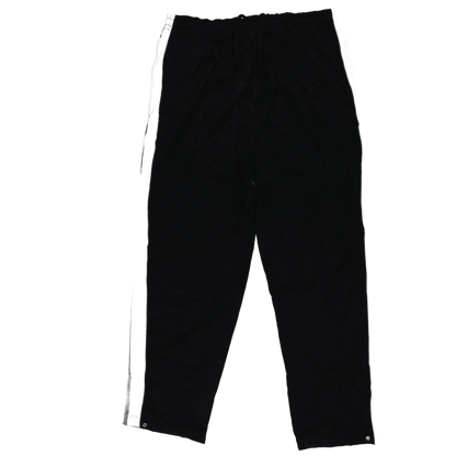 PUMA Black Nylon Track Pants Large Vintage Men's Trousers 77 Inseam