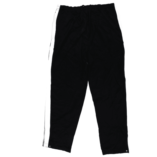 PUMA Black Nylon Track Pants Large Vintage Men's Trousers 77 Inseam