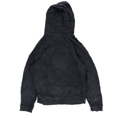 adidas Black Trefoil Logo 3-Stripes Hoodie Men's Small Cotton Blend
