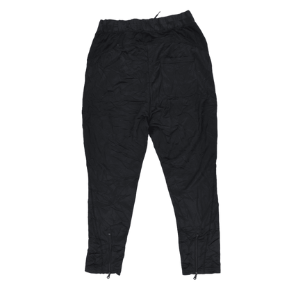 adidas Black Nylon Track Pants Men's Size Medium 41 Waist 77 Inseam