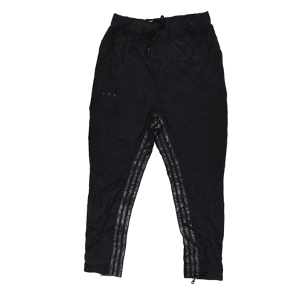 adidas Black Nylon Track Pants Men's Size Medium 41 Waist 77 Inseam