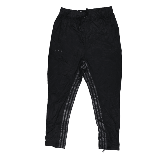 adidas Black Nylon Track Pants Men's Size Medium 41 Waist 77 Inseam