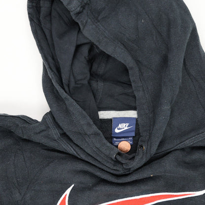 Nike Vintage Black Pullover Hoodie Unisex XL Cotton Blend