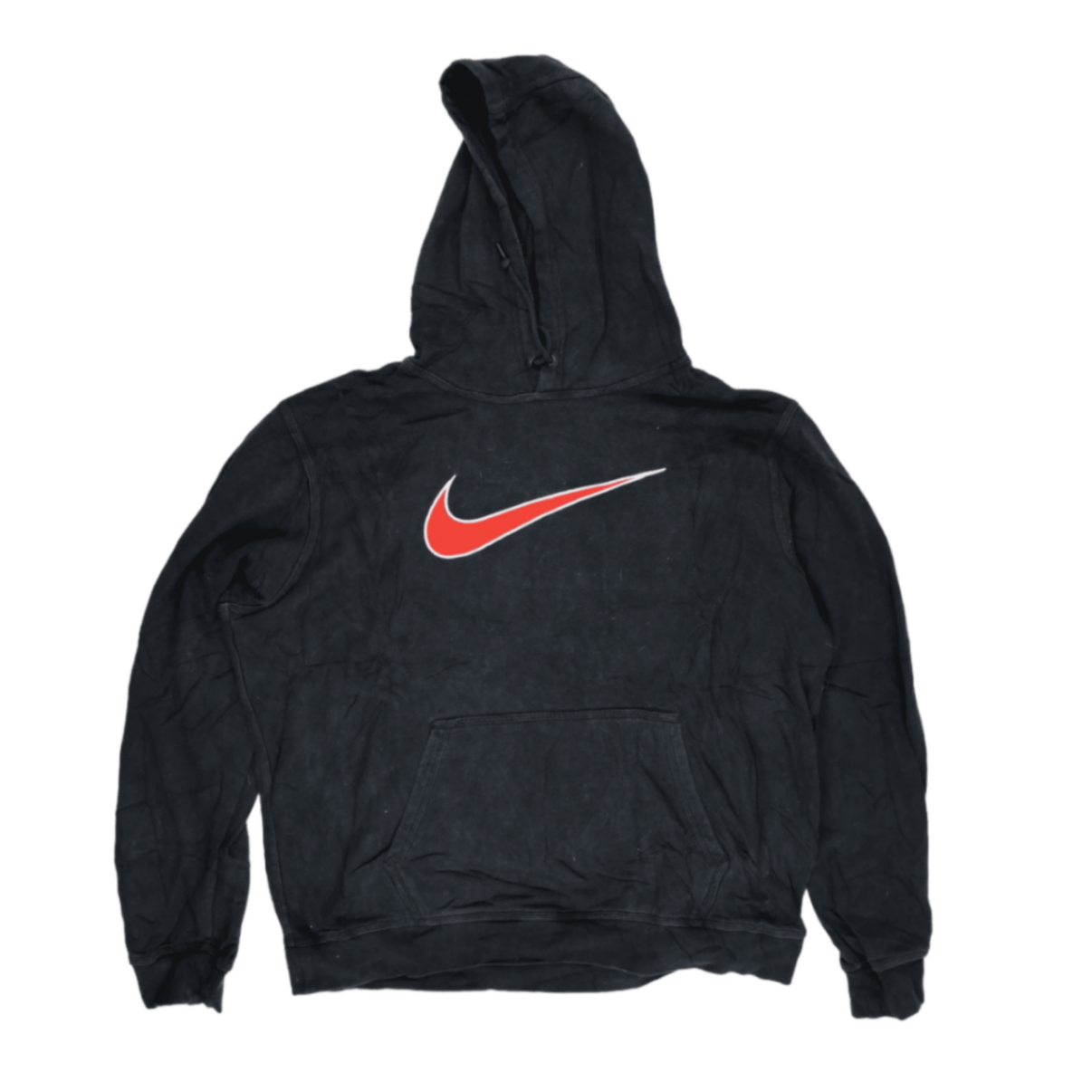 Nike Vintage Black Pullover Hoodie Unisex XL Cotton Blend
