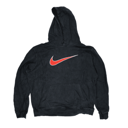 Nike Vintage Black Pullover Hoodie Unisex XL Cotton Blend