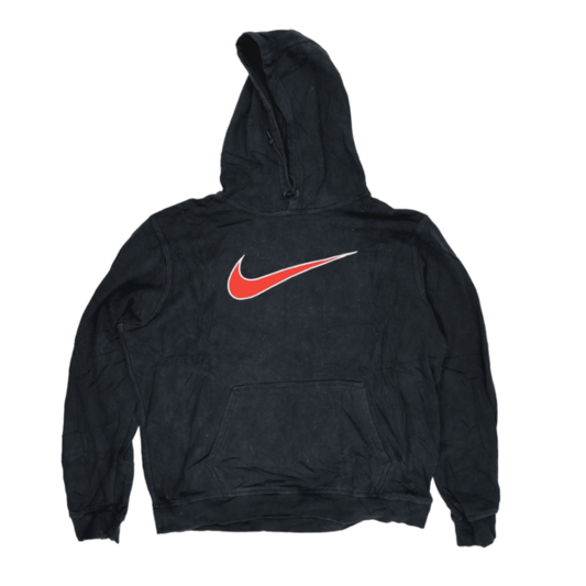 Nike Vintage Black Pullover Hoodie Unisex XL Cotton Blend