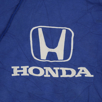 Honda Vintage Motorsport Hoodie Blue XL Cotton Blend