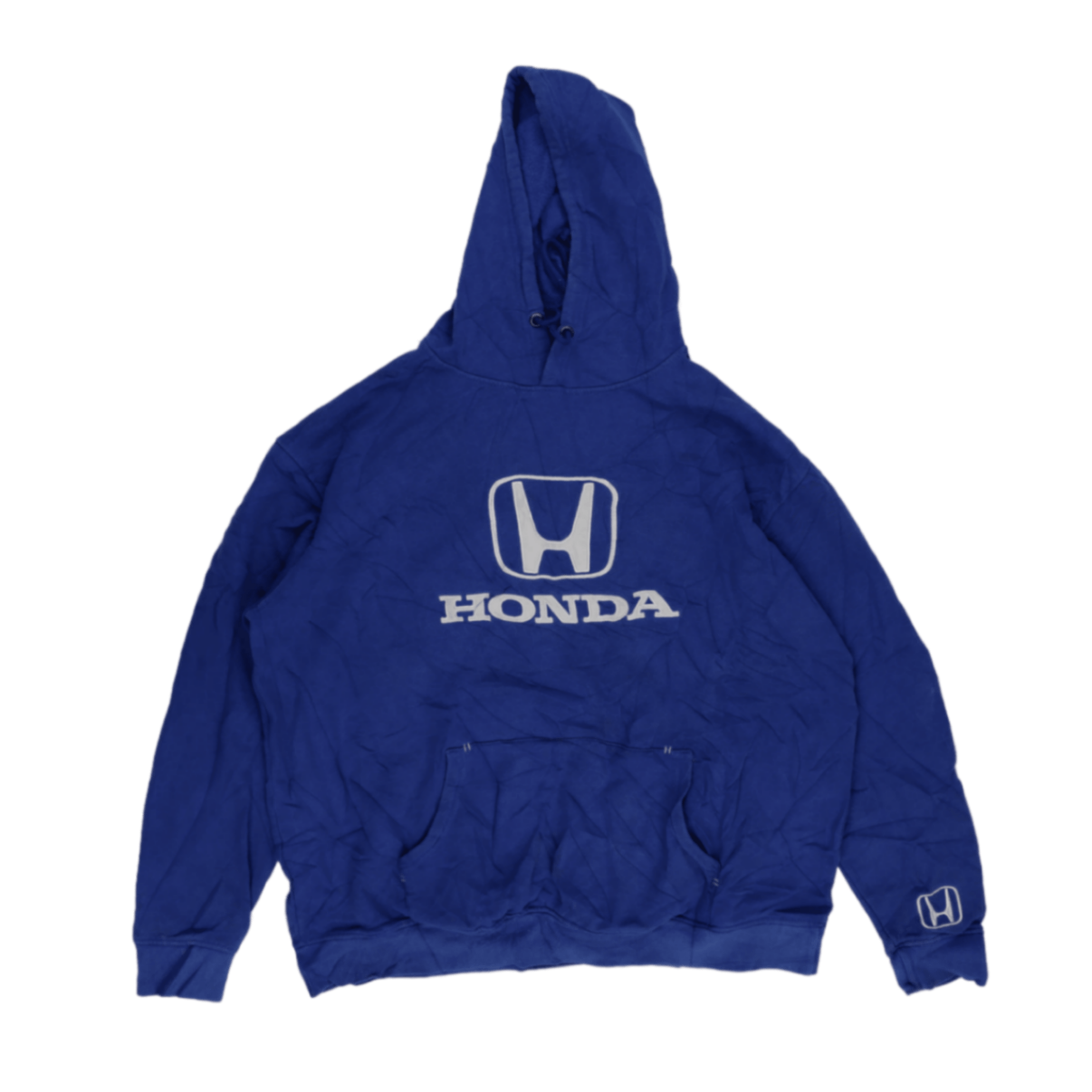 Honda Vintage Motorsport Hoodie Blue XL Cotton Blend