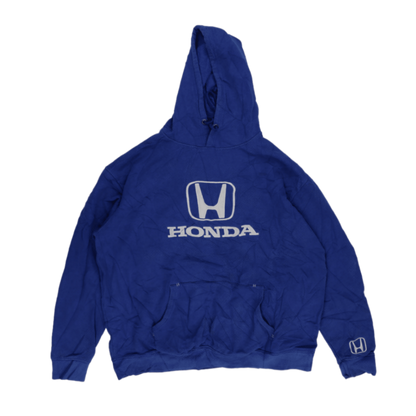 Honda Vintage Motorsport Hoodie Blue XL Cotton Blend