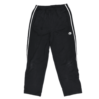 Champion Black Track Trousers Large Polyester 78 cm Inseam 91 cm Waist