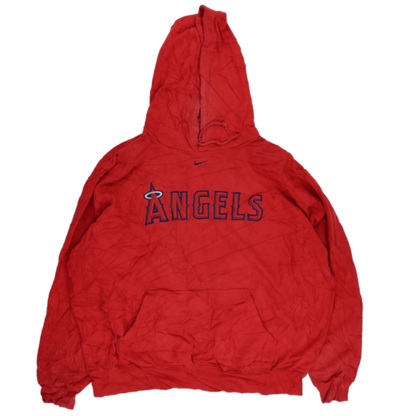 Nike Vintage Angels Red Pullover Hoodie XXL Cotton Blend Hooded