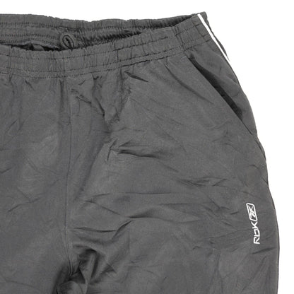 Reebok Black Track Pants Large 42 cm Waist 78 cm Inseam Polyester