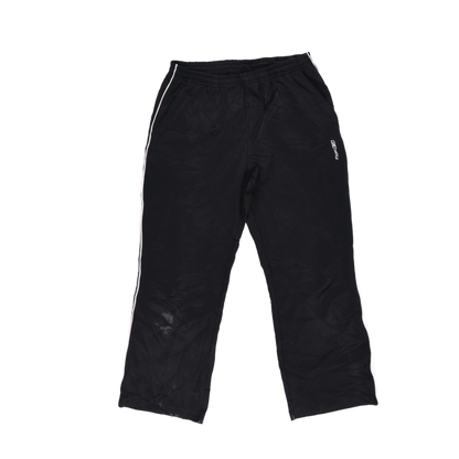 Reebok Black Track Pants Large 42 cm Waist 78 cm Inseam Polyester