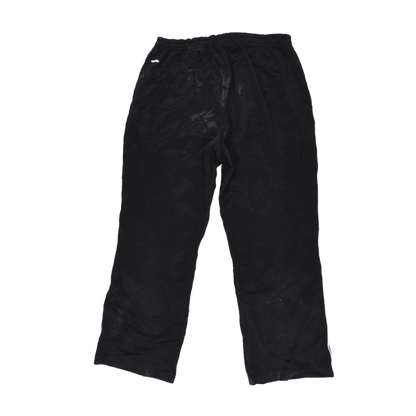 Reebok Black Track Pants Large 42 cm Waist 78 cm Inseam Polyester