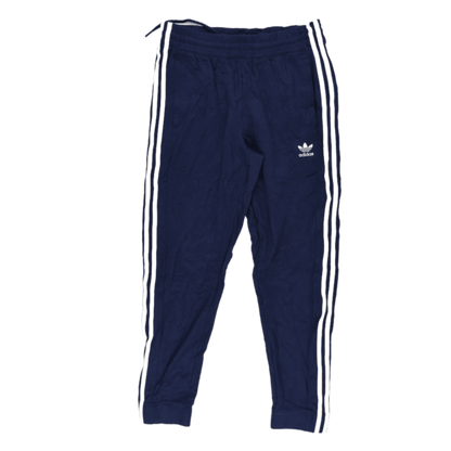 adidas Navy Blue Track Pants Large Polyester for Men 77 cm Inseam 88-94 cm Waist