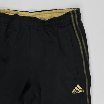adidas Climalite Black Gold Stripe Track Pants Men Size L 78 cm Inseam 42 cm Waist Polyester