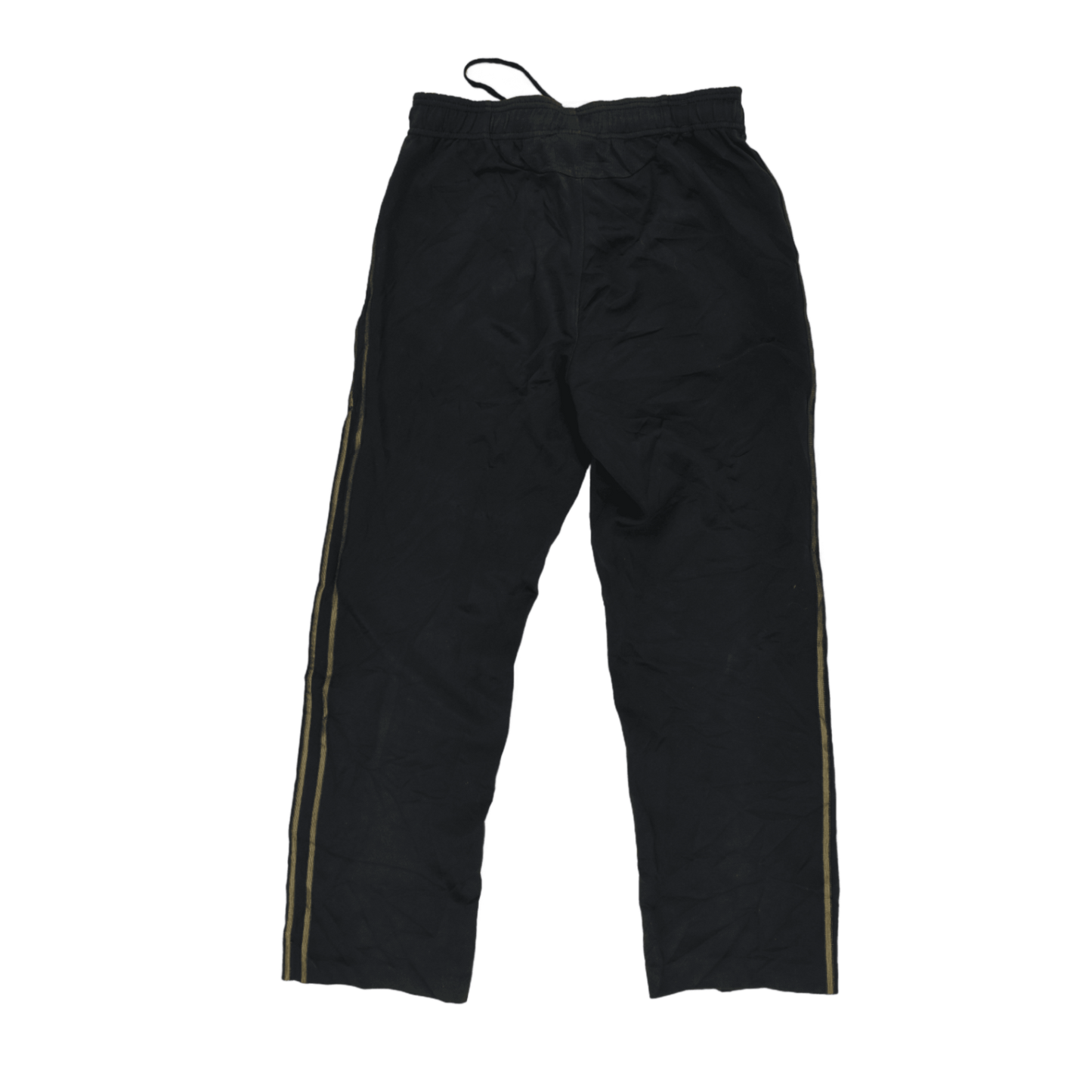 adidas Climalite Black Gold Stripe Track Pants Men Size L 78 cm Inseam 42 cm Waist Polyester