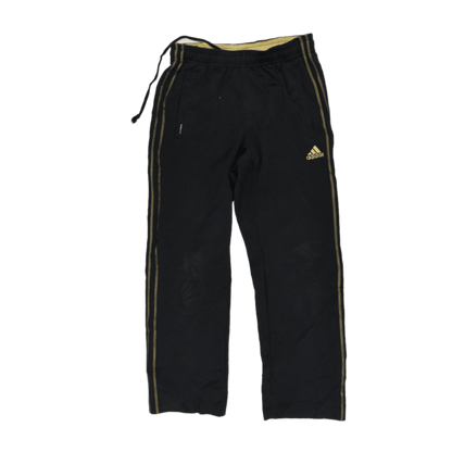 adidas Climalite Black Gold Stripe Track Pants Men Size L 78 cm Inseam 42 cm Waist Polyester