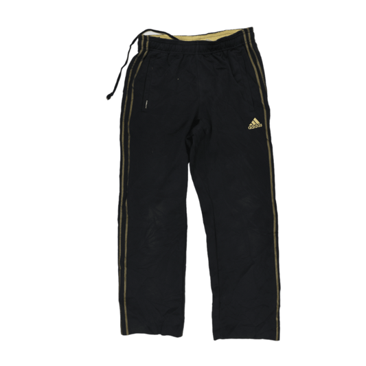 adidas Climalite Black Gold Stripe Track Pants Men Size L 78 cm Inseam 42 cm Waist Polyester
