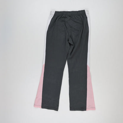 adidas Vintage Women's Track Trousers Charcoal Pink White Size Small Polyester