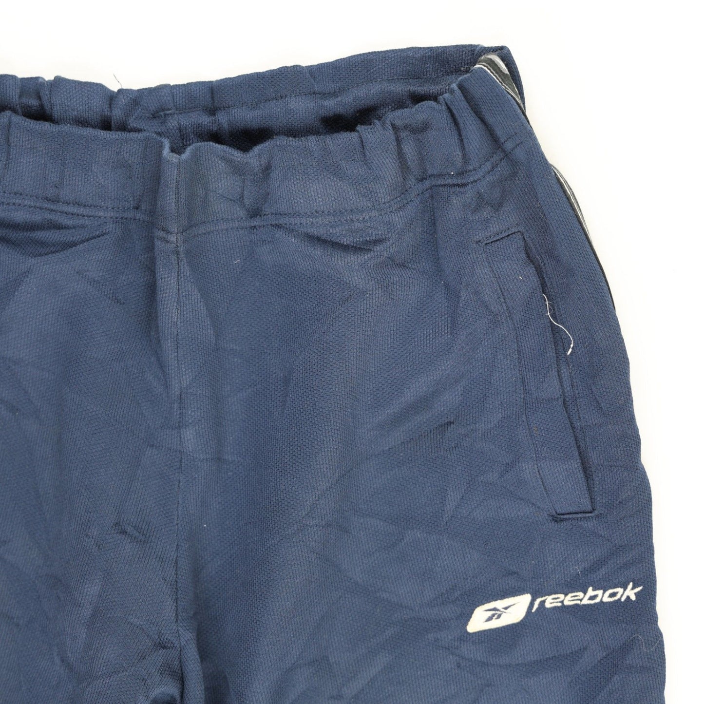 Reebok Navy Blue Vintage Track Pants Large 76cm Inseam Polyester