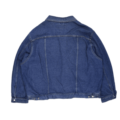 Wrangler Vintage Blue Denim Jacket 4XL Cotton Denim Collared Neckline