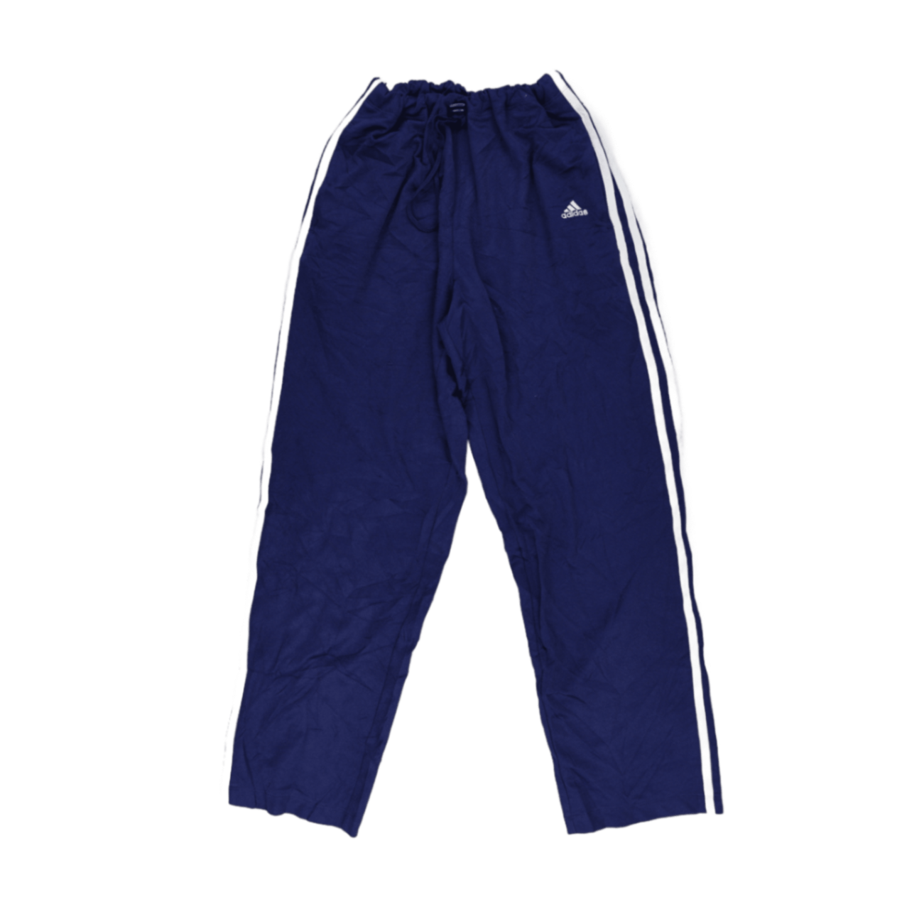 Adidas Vintage Navy Blue Track Pants Medium Polyester 77cm Inseam