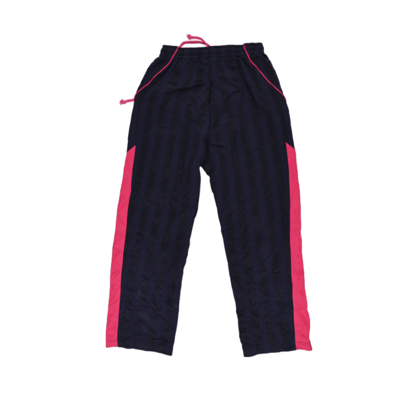 PUMA Navy Blue Pink Stripe Track Pants Size 150 Small Polyester Blend