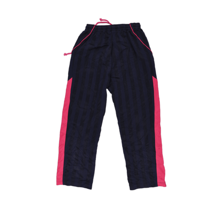 PUMA Navy Blue Pink Stripe Track Pants Size 150 Small Polyester Blend