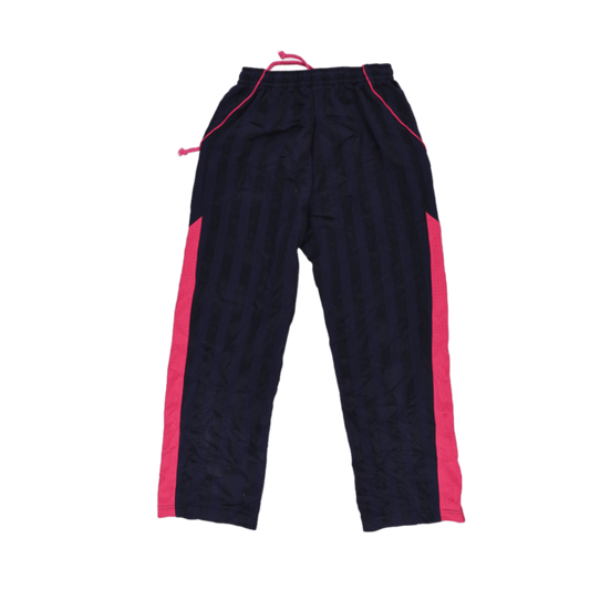 PUMA Navy Blue Pink Stripe Track Pants Size 150 Small Polyester Blend