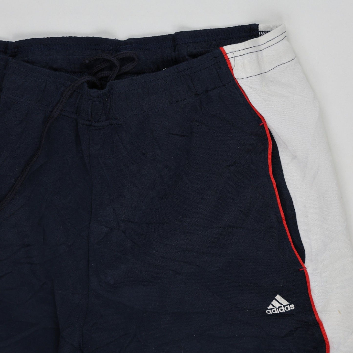 Adidas Track Pants Navy Blue Large Polyester Men's Trousers