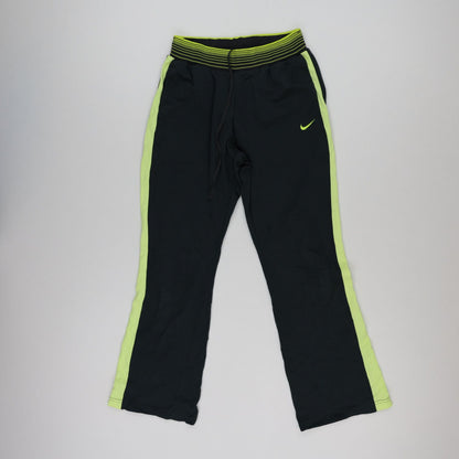 Nike Dri-FIT Women's Jogging Trousers Black Neon Green Size Medium Polyester