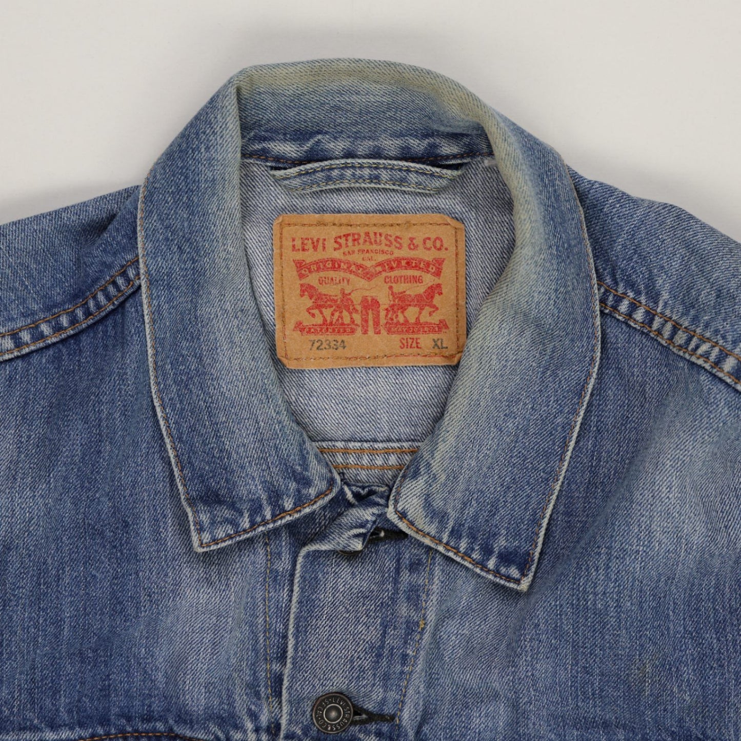 Levi's Vintage Denim Trucker Jacket Blue XL Cotton