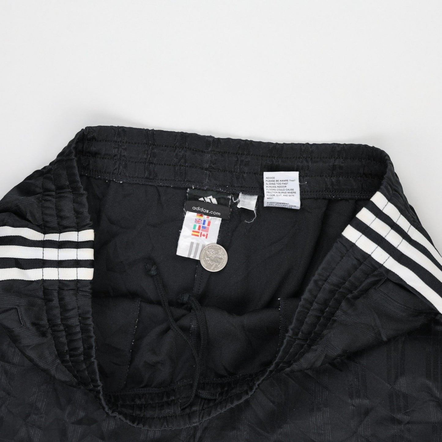 adidas Vintage Track Trousers Black Size L Polyester