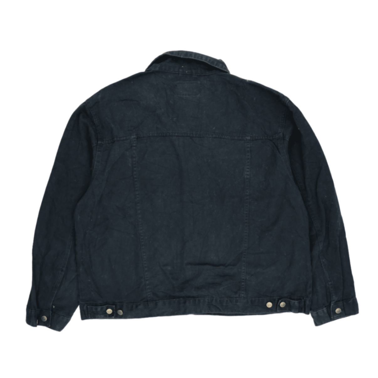 Lee Black Denim Trucker Jacket XXL Cotton Vintage Mens