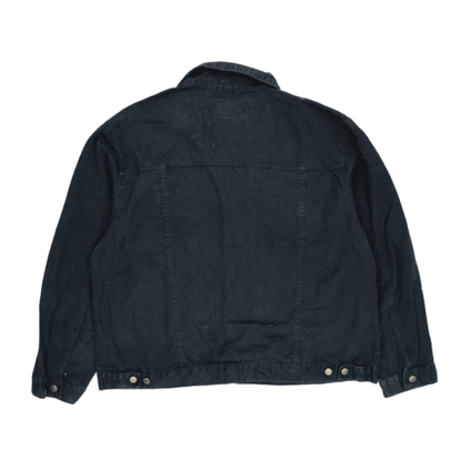 Lee Black Denim Trucker Jacket XXL Cotton Vintage Mens