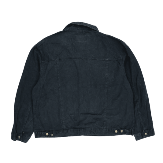 Lee Black Denim Trucker Jacket XXL Cotton Vintage Mens