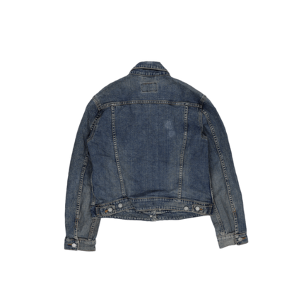 Levi's Vintage Blue Denim Trucker Jacket Size Medium 100 Percent Cotton