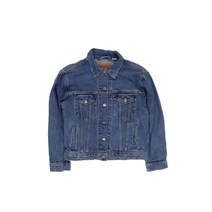 Levi's Vintage Blue Denim Trucker Jacket Size S Unisex Cotton
